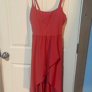 Halara Breezeful High-Low Flowy Midi Dress w/ Pockets NWT Size L